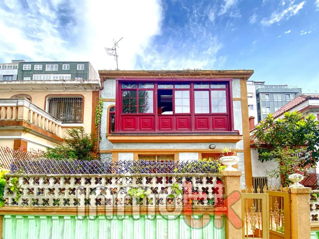 Exterior view of Houses for sale in A Coruña Capital   with Heating, Private garden and Terrace