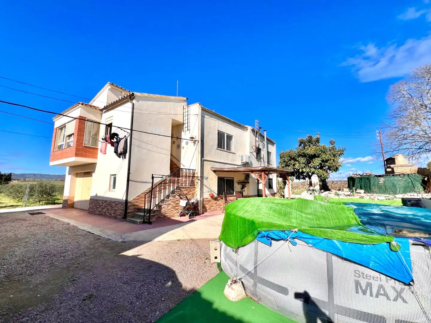 Vista exterior de Casa o chalet en venta en Benissanet con Aire acondicionado, Terraza y Piscina