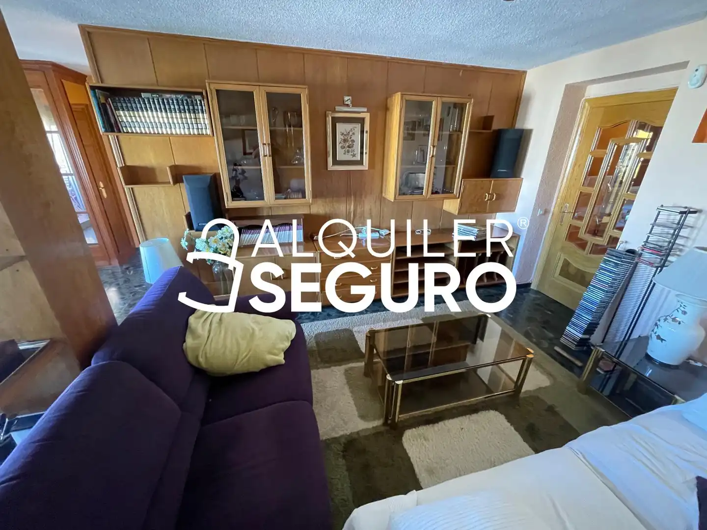 Sala de estar de Piso de alquiler en Madrid con Calefacción, Terraza y Amueblado
