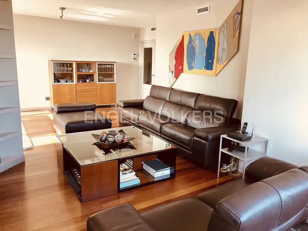 Living room of Attic for sale in Madrid  with Air Conditioner, Heating and Private garden