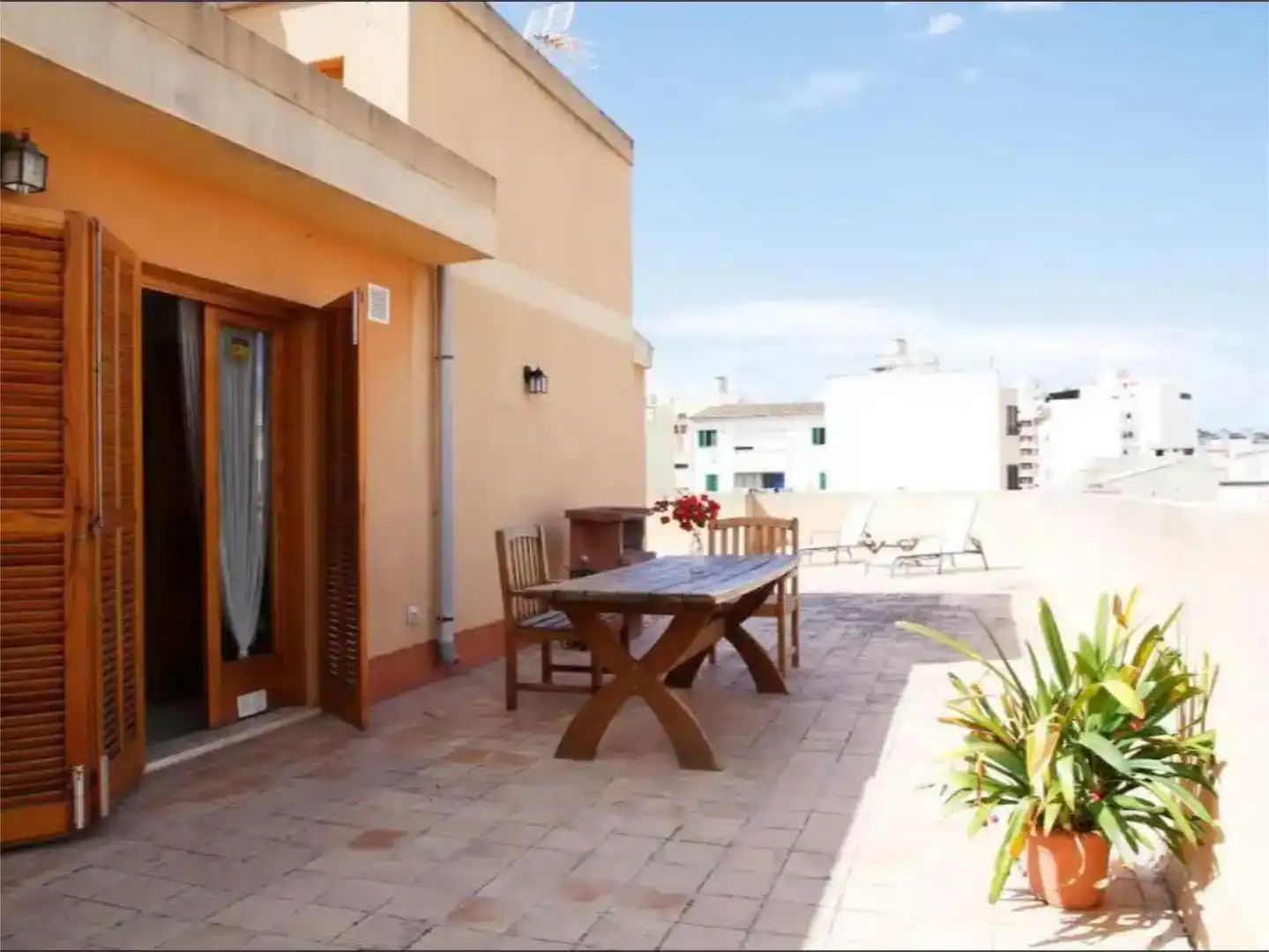 Terrasse von Wohnung zur Miete in  Palma de Mallorca mit Klimaanlage