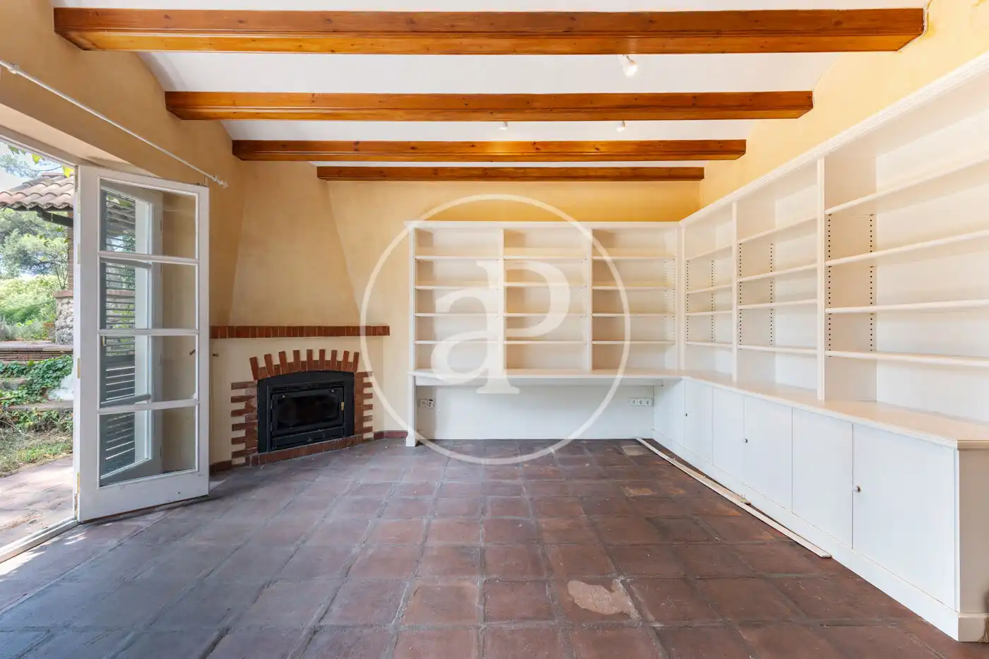 Sala de estar de Casa o chalet en venta en Sant Cugat del Vallès con Calefacción, Jardín privado y Terraza