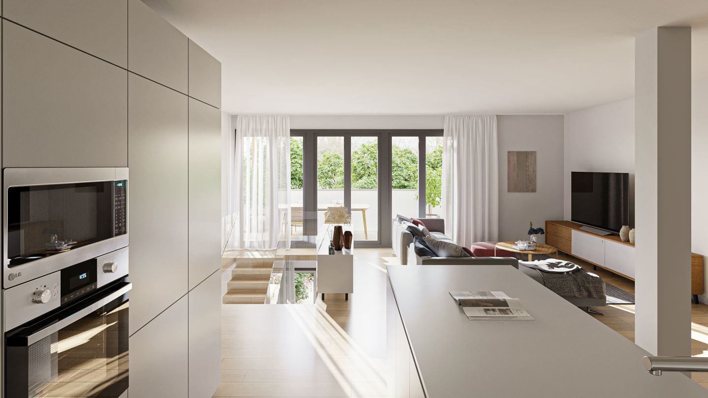 Sala d'estar de Pis en venda en Donostia - San Sebastián  amb Aire condicionat, Calefacció i Jardí privat