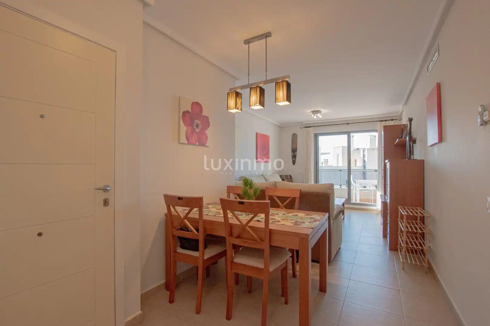 Dining room of Flat for sale in Calpe / Calp  with Air Conditioner, Terrace and Storage room