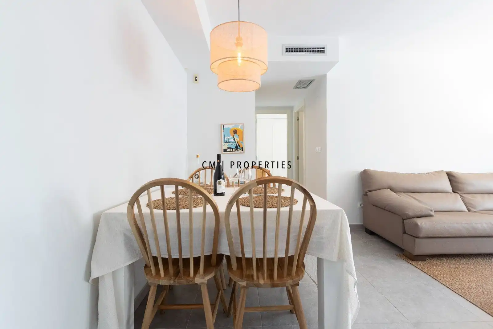 Dining room of Apartments for rent in Moncofa  with Air Conditioner, Heating and Terrace