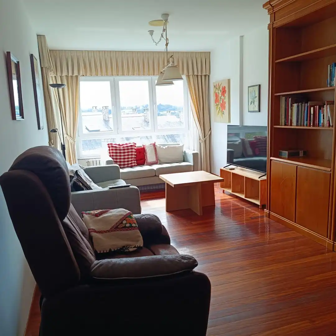 Living room of Flat for rent in Lugo  with Heating, Furnished and Balcony
