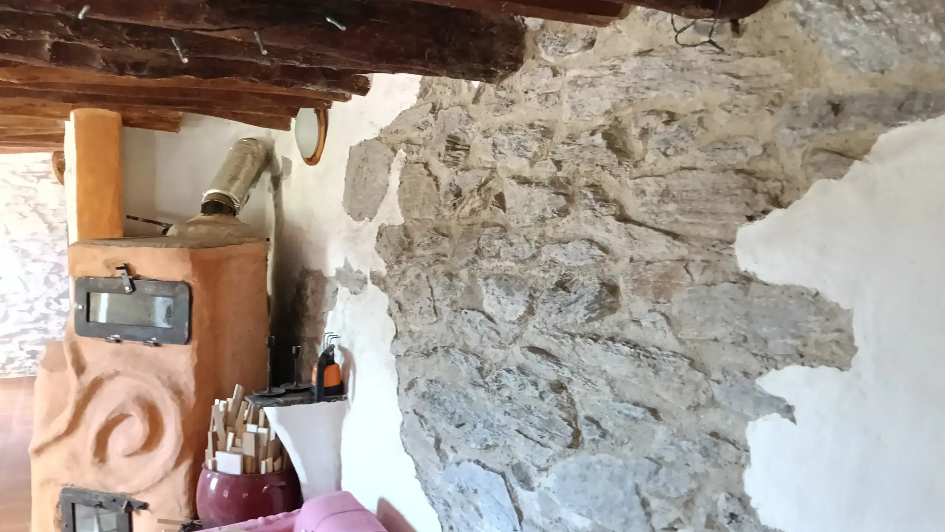 Cuina de Finca rústica en venda en Alpujarra de la Sierra amb Calefacció, Jardí privat i Moblat
