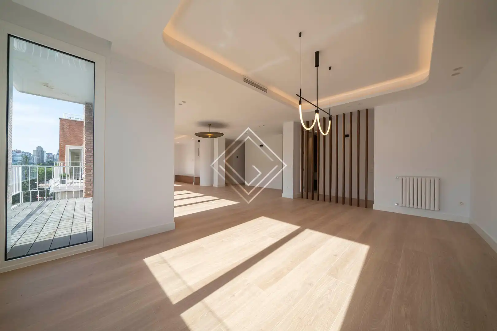 Wohnzimmer von Wohnung zum Verkauf in Madrid mit Klimaanlage, Heizung und Terrasse