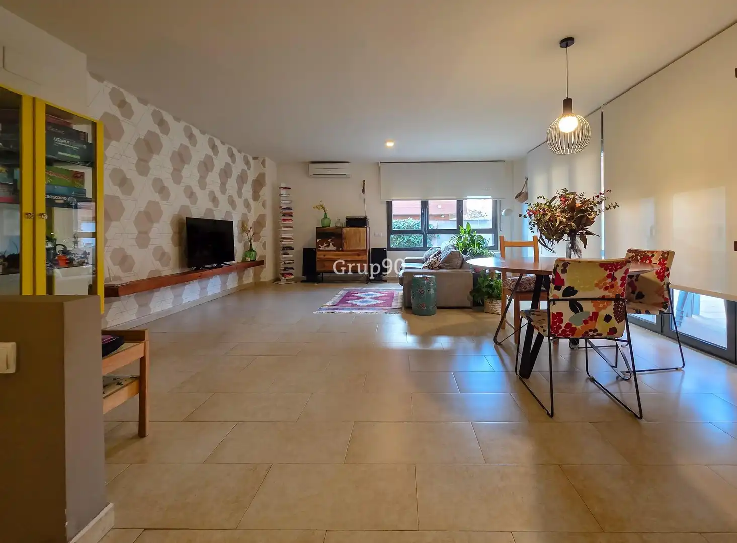 Sala d'estar de Casa adosada en venda en Lleida amb Calefacció, Terrassa i Balcó