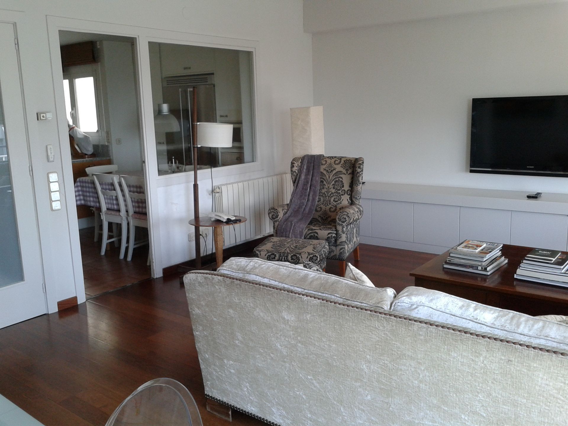 Living room of Flat for sale in  Barcelona Capital  with Air Conditioner, Heating and Terrace