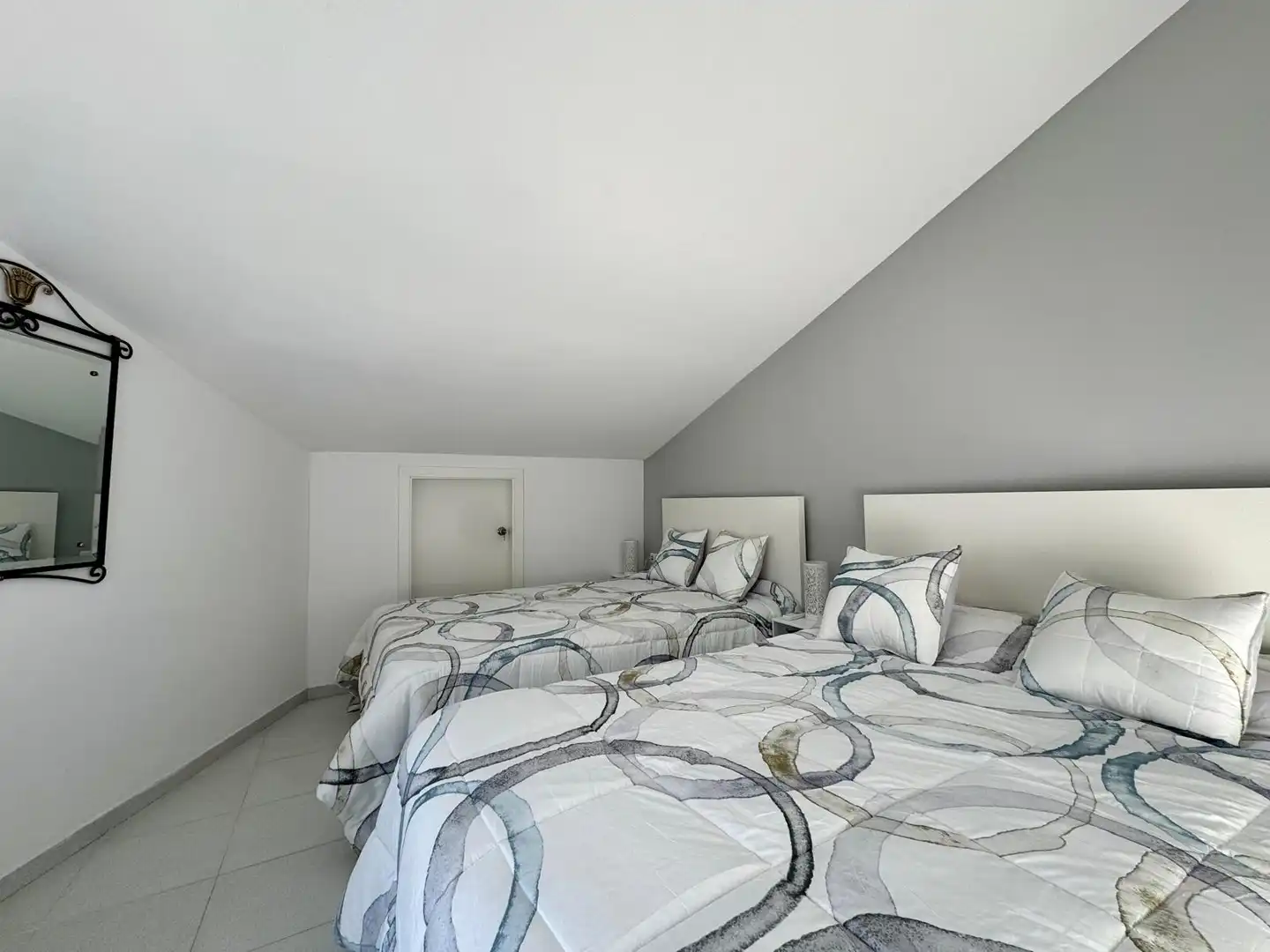 Schlafzimmer von Maisonette zur Miete in Palamós mit Klimaanlage, Terrasse und Möbliert