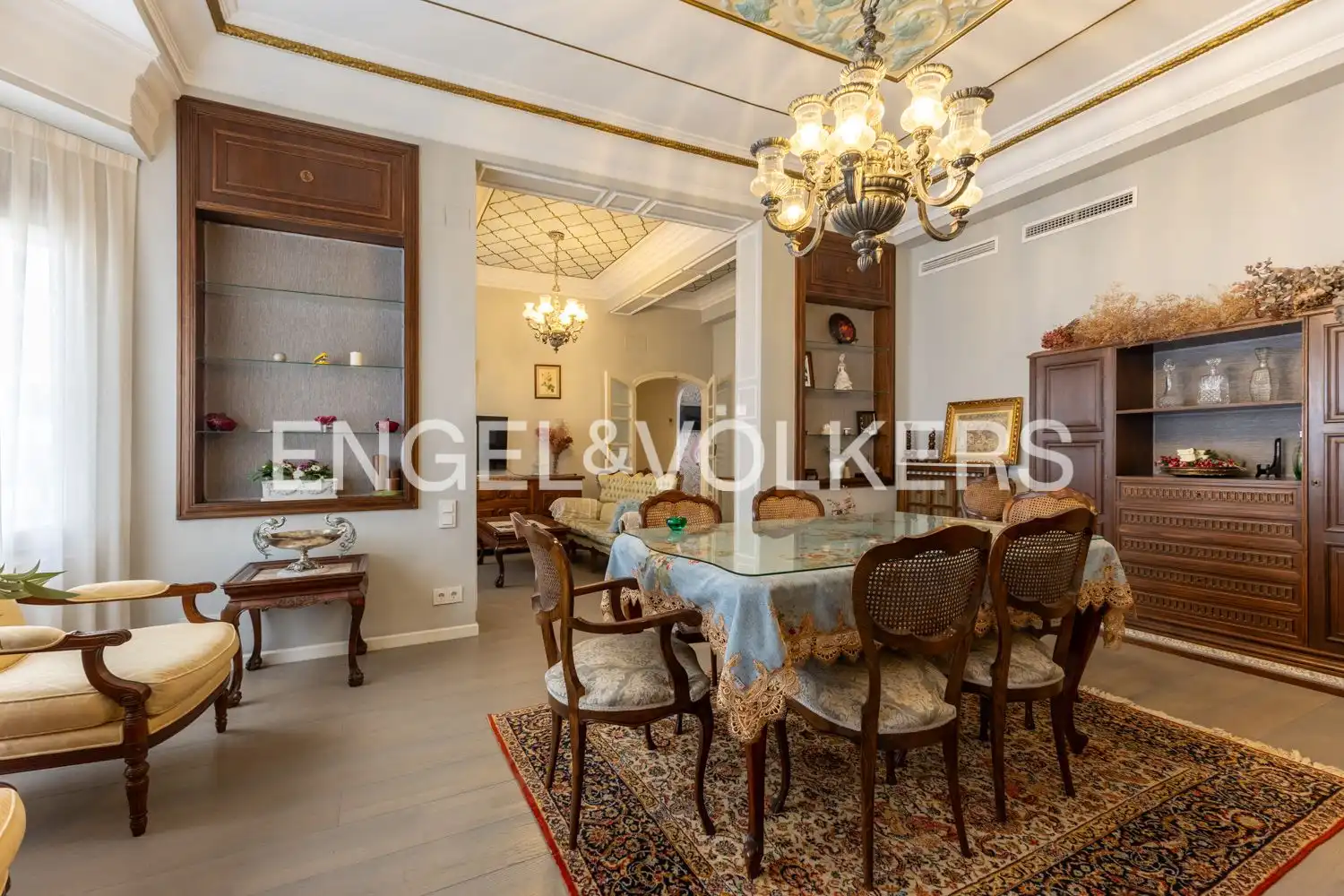 Esszimmer von Wohnung zur Miete in Valencia mit Heizung