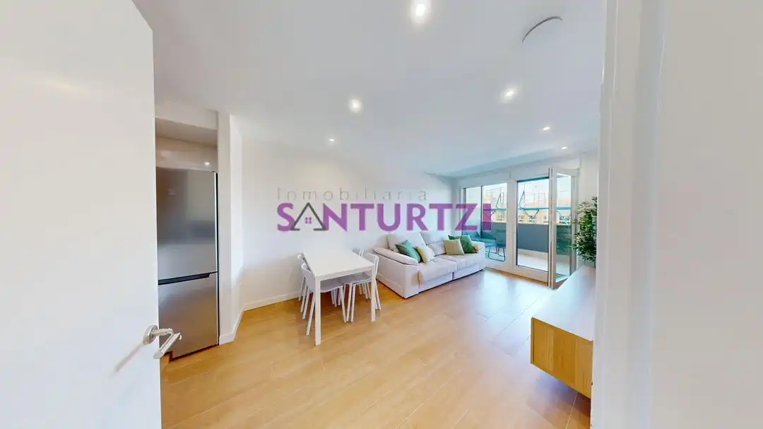 Wohnzimmer von Wohnung zum Verkauf in Santurtzi  mit Heizung, Terrasse und Möbliert