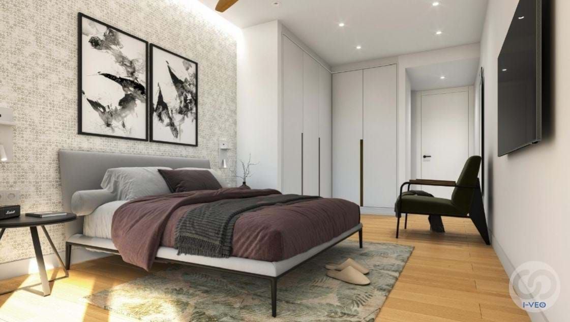 Bedroom of Flat for sale in Monforte del Cid  with Air Conditioner, Heating and Private garden