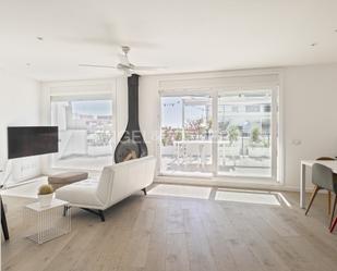 Living room of Attic to rent in  Barcelona Capital  with Air Conditioner, Heating and Parquet flooring