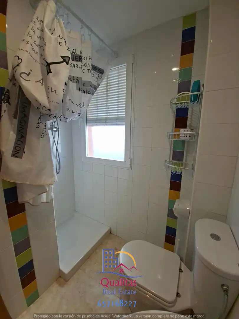 Baño de Apartamento de alquiler en Oliva con Aire acondicionado, Calefacción y Terraza