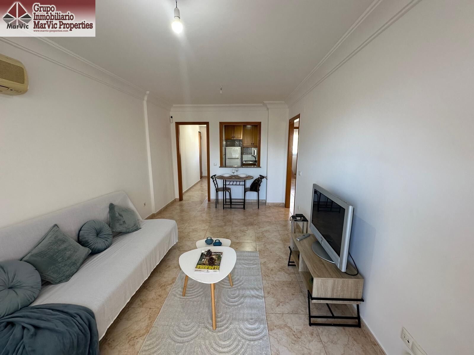Living room of Apartment for sale in Villajoyosa / La Vila Joiosa  with Air Conditioner, Heating and Private garden