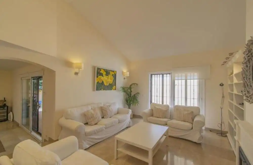 Living room of Houses for sale in Marbella  with Air Conditioner, Private garden and Terrace