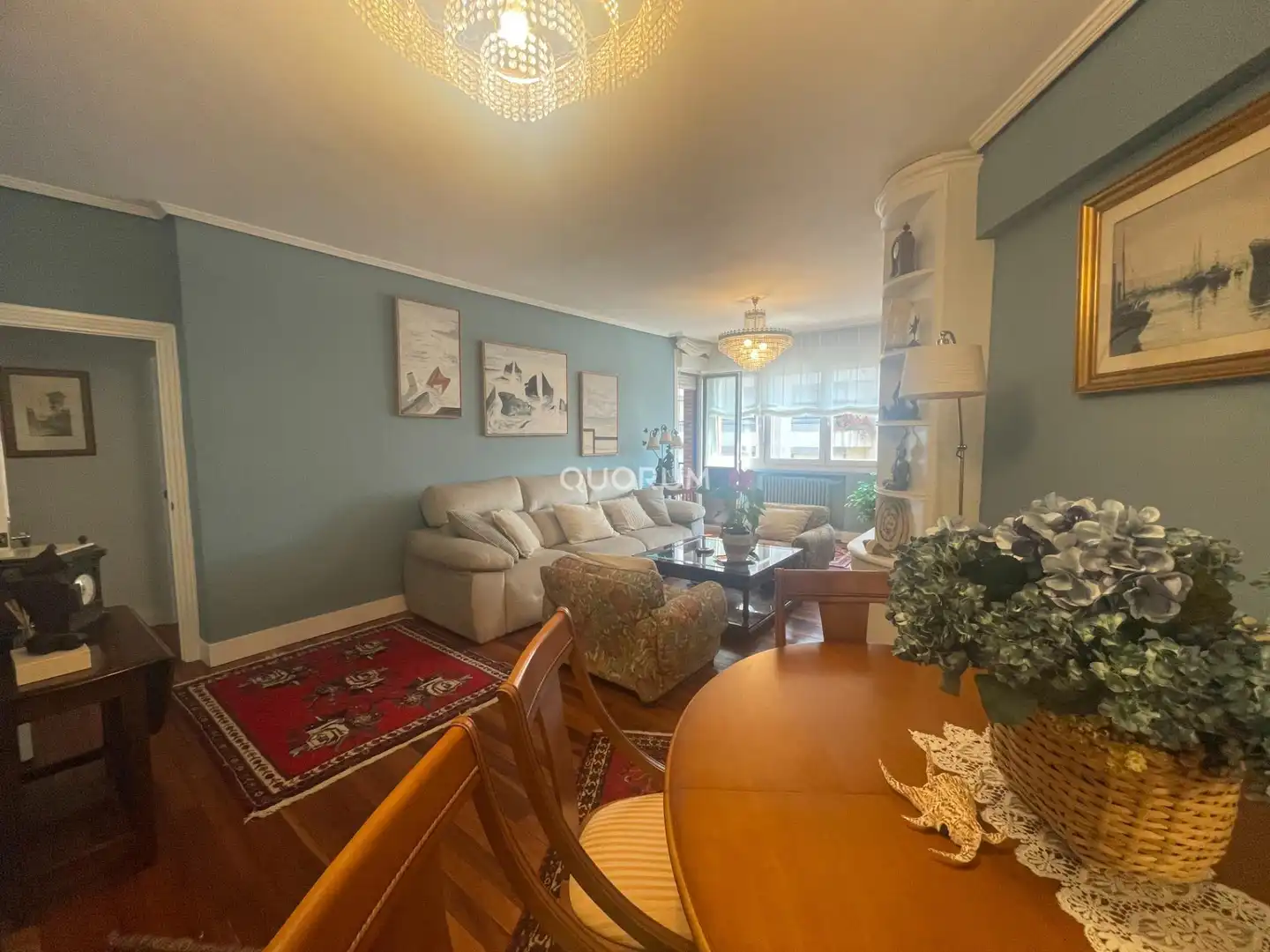 Wohnzimmer von Wohnung zum Verkauf in Getxo  mit Heizung, Terrasse und Möbliert