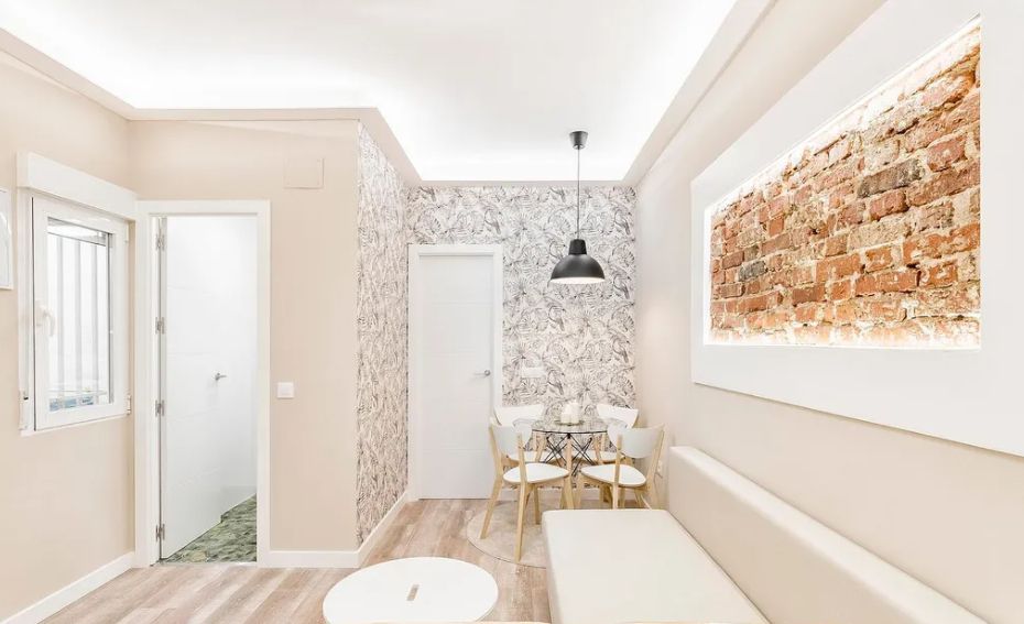 Dining room of Flat to rent in  Madrid Capital  with Air Conditioner, Furnished and Pets allowed