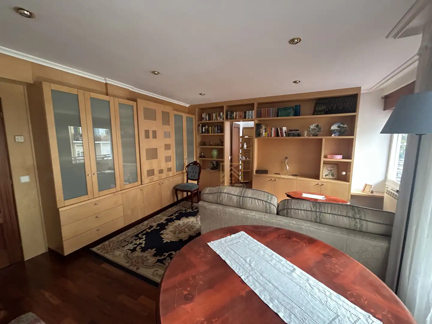 Sala de estar de Piso de alquiler en Torrelavega  con Calefacción, Parquet y Amueblado
