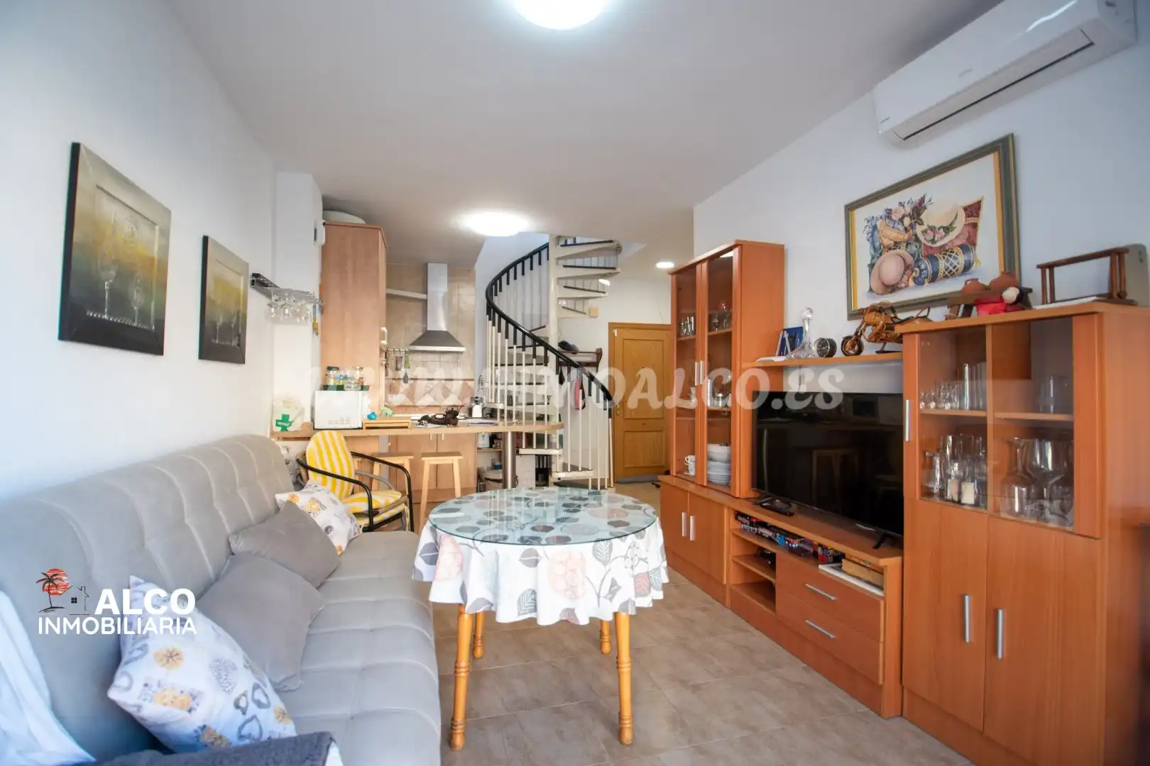 Sala de estar de Dúplex en venta en Torrox con Aire acondicionado, Terraza y Trastero