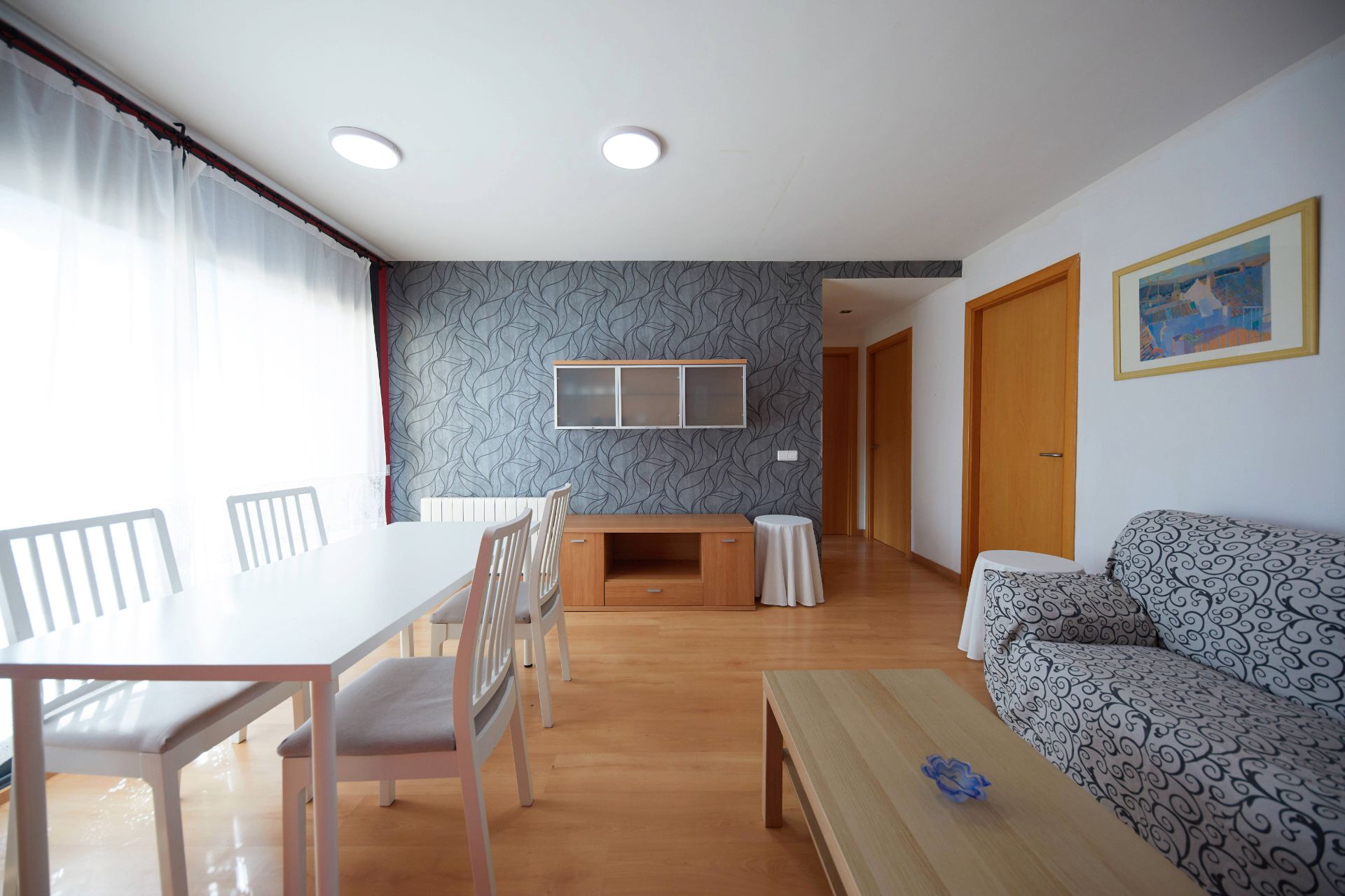 Sala de estar de Piso en venta en La Pobla de Cérvoles con Calefacción y Parquet