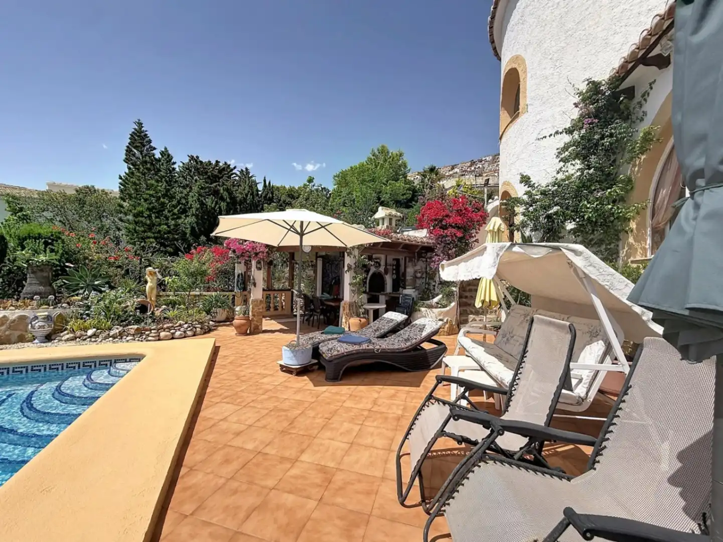 Terraza de Casa o chalet en venta en Benitachell / El Poble Nou de Benitatxell con Aire acondicionado, Calefacción y Jardín privado