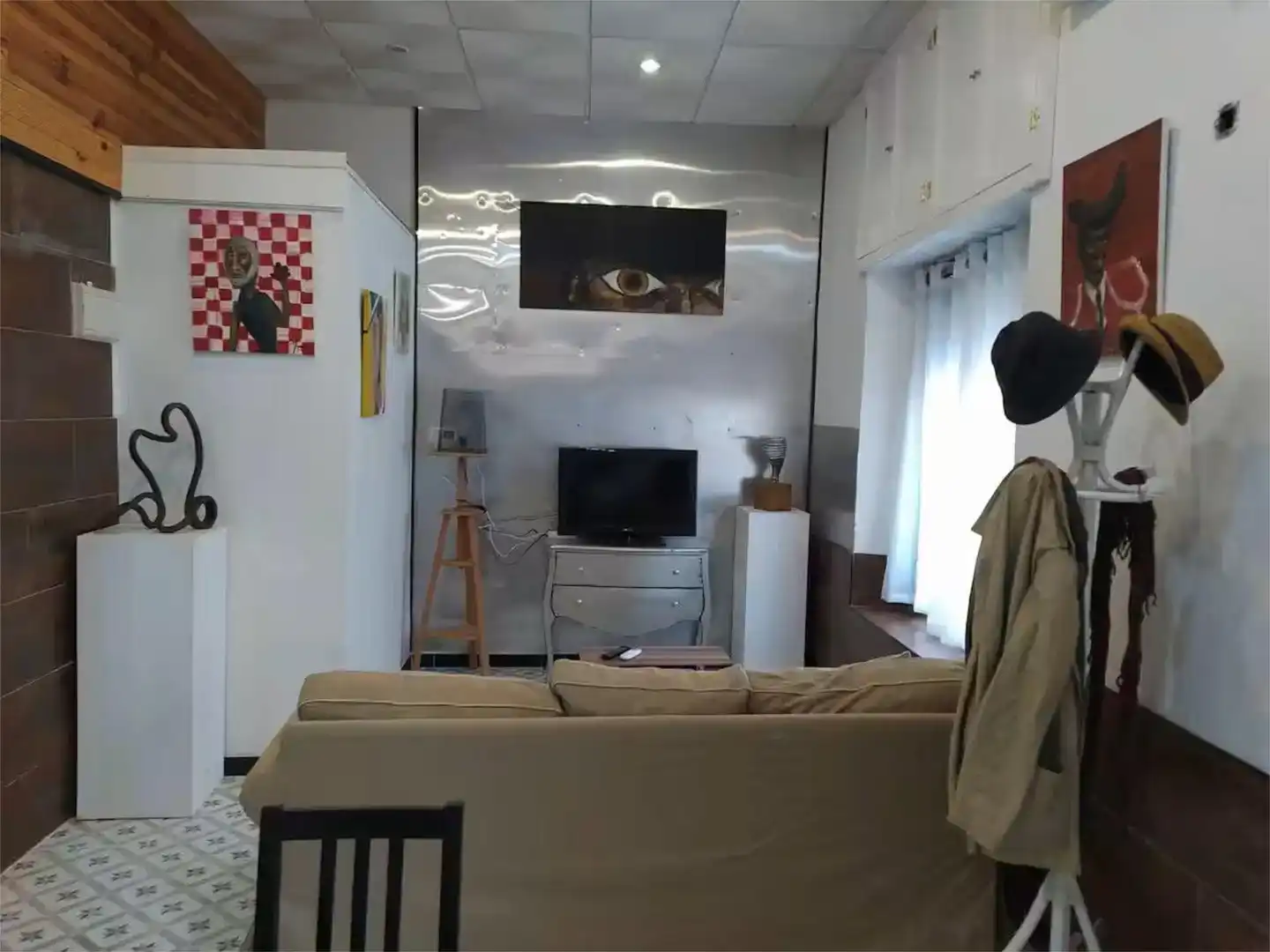 Living room of Lofts for rent in Málaga  with Air Conditioner and Furnished