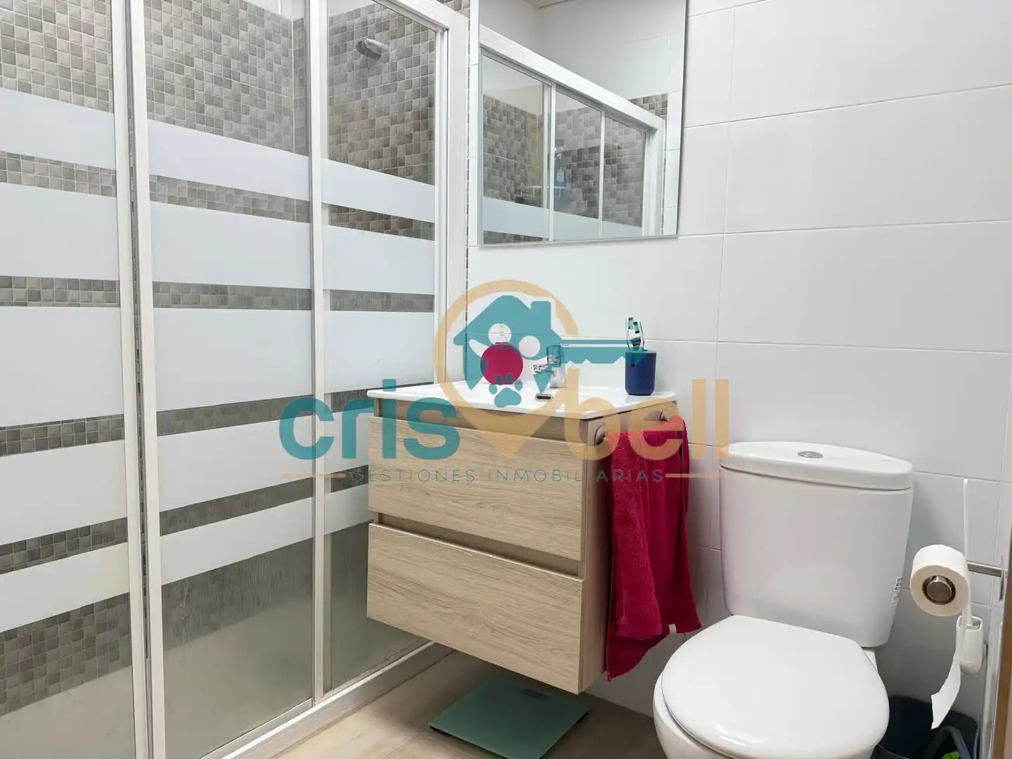 Badezimmer von Wohnung zum Verkauf in Lorca mit Klimaanlage, Möbliert und Ofen