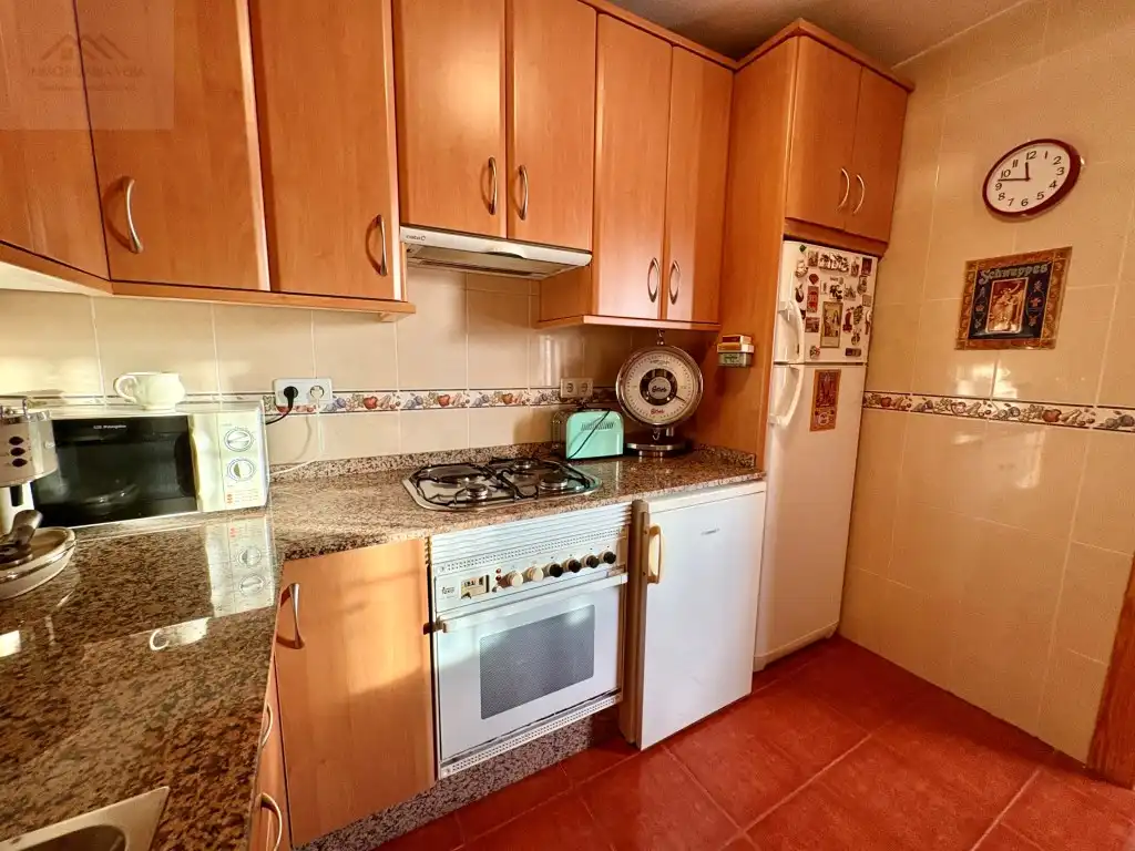 Cuina de Casa o xalet de lloguer en Mazarrón amb Moblat, Rentadora i Microones
