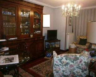 Living room of Flat for sale in Oviedo   with Heating, Furnished and Balcony