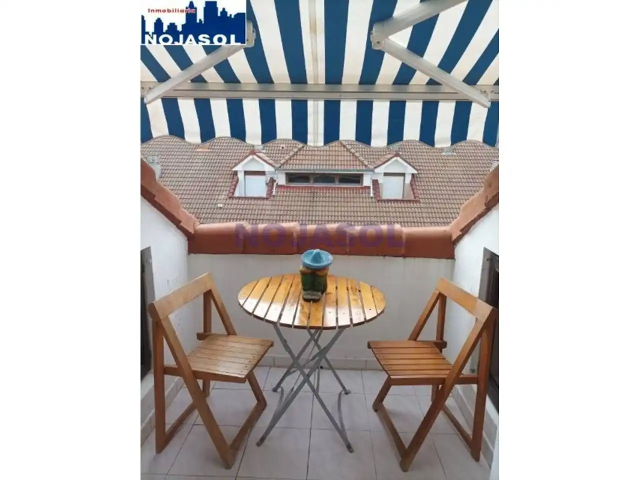 Terrasse von Dachboden zur Miete in Noja mit Heizung, Terrasse und Möbliert