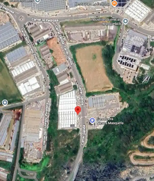 Vista exterior de Nave industrial en venta en Masquefa
