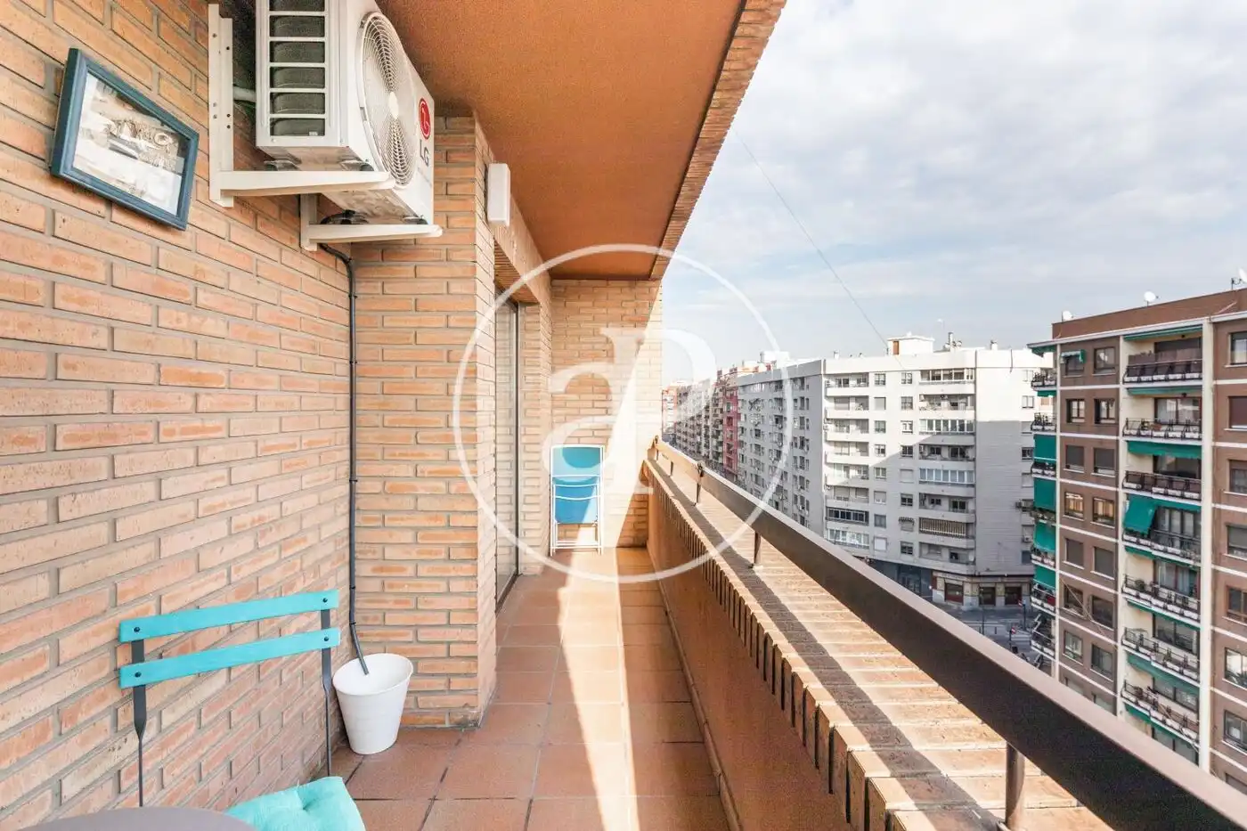 Balcony of Flat for rent in Valencia  with Heating, Furnished and Balcony