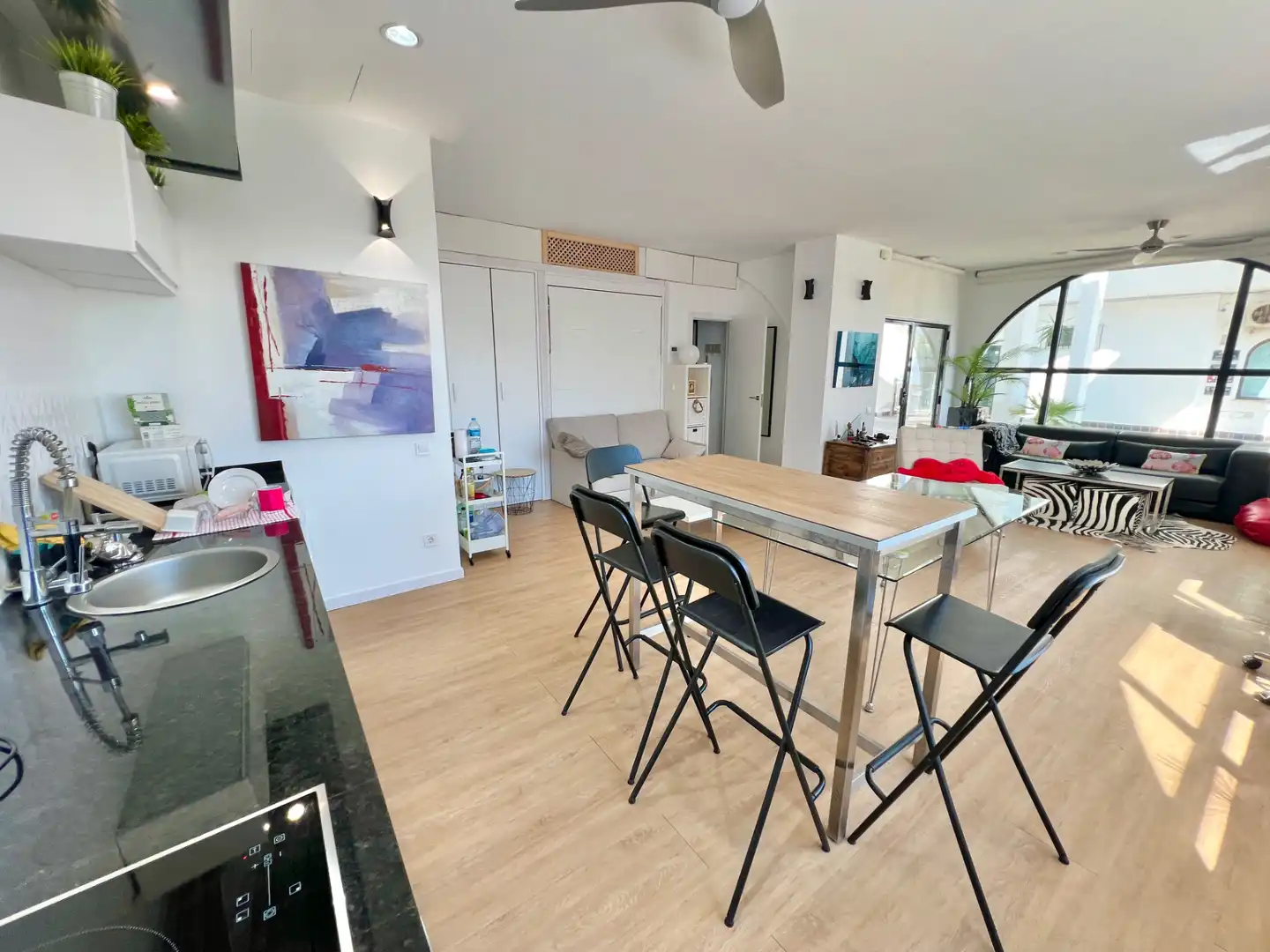 Menjador de Loft en venda en Alcalà de Xivert amb Aire condicionat, Terrassa i Traster