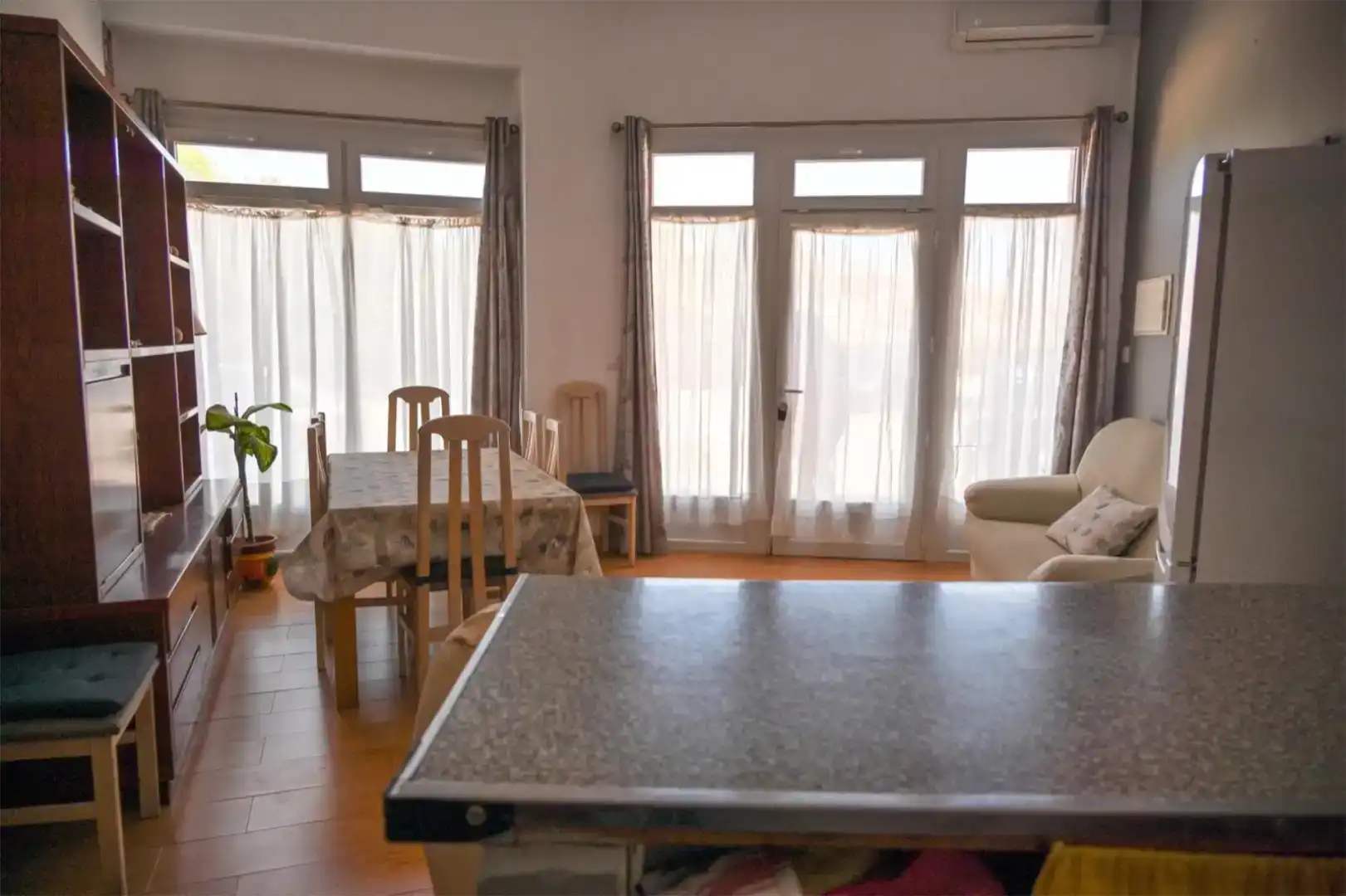 Esszimmer von Wohnung zur Miete in Cartagena mit Klimaanlage, Privatgarten und Parkett