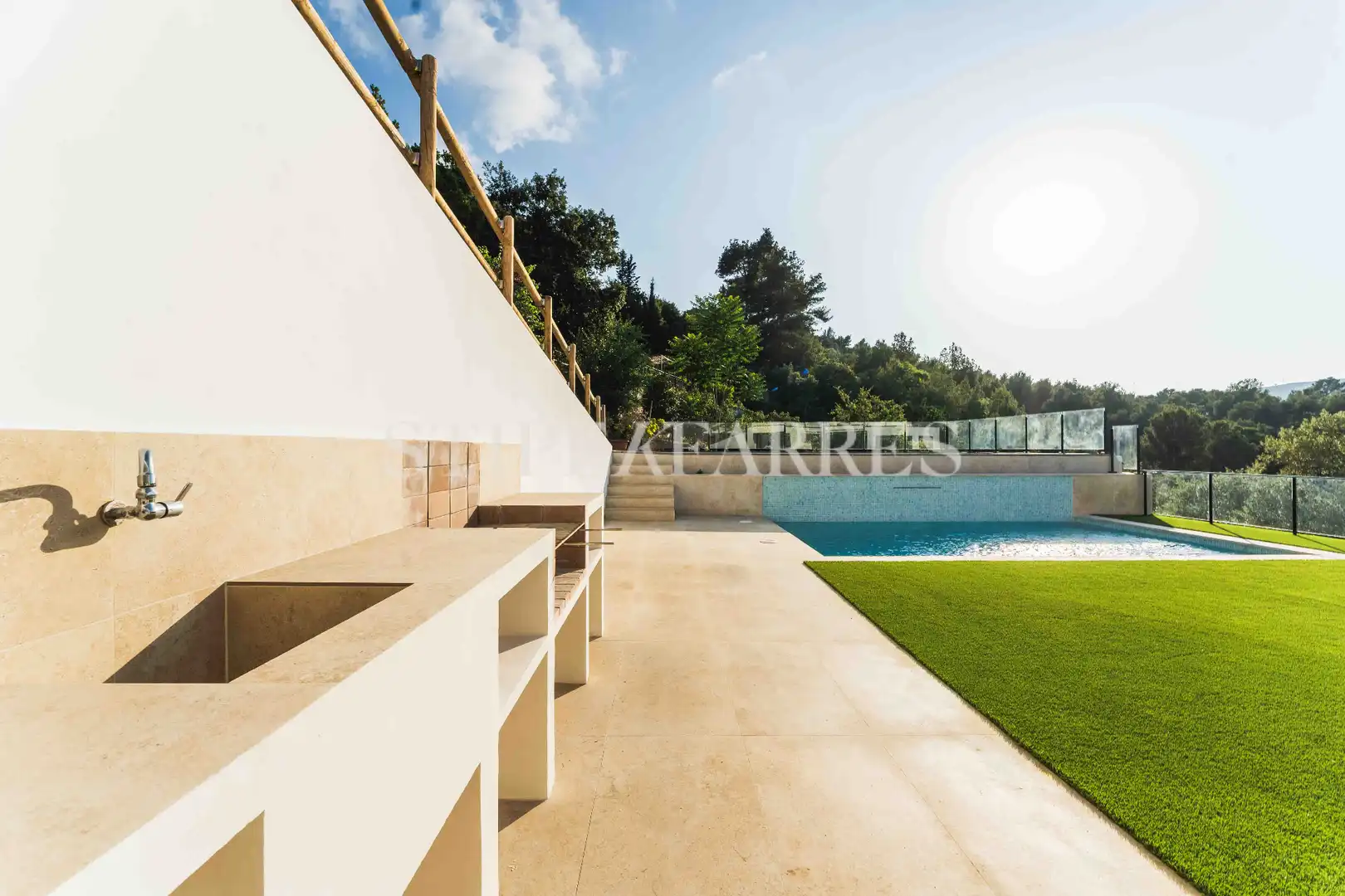 Terrassa de Casa o xalet en venda en Sant Andreu de Llavaneres amb Aire condicionat, Calefacció i Jardí privat