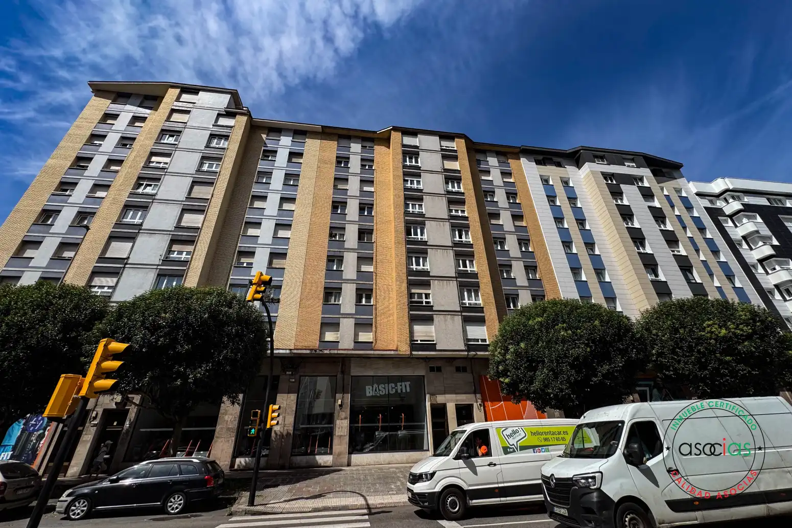 Exterior view of Flat for sale in Gijón   with Heating, Parquet flooring and Furnished