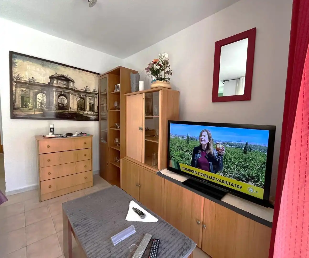 Sala de estar de Casa adosada en venta en La Nucia con Amueblado y Balcón