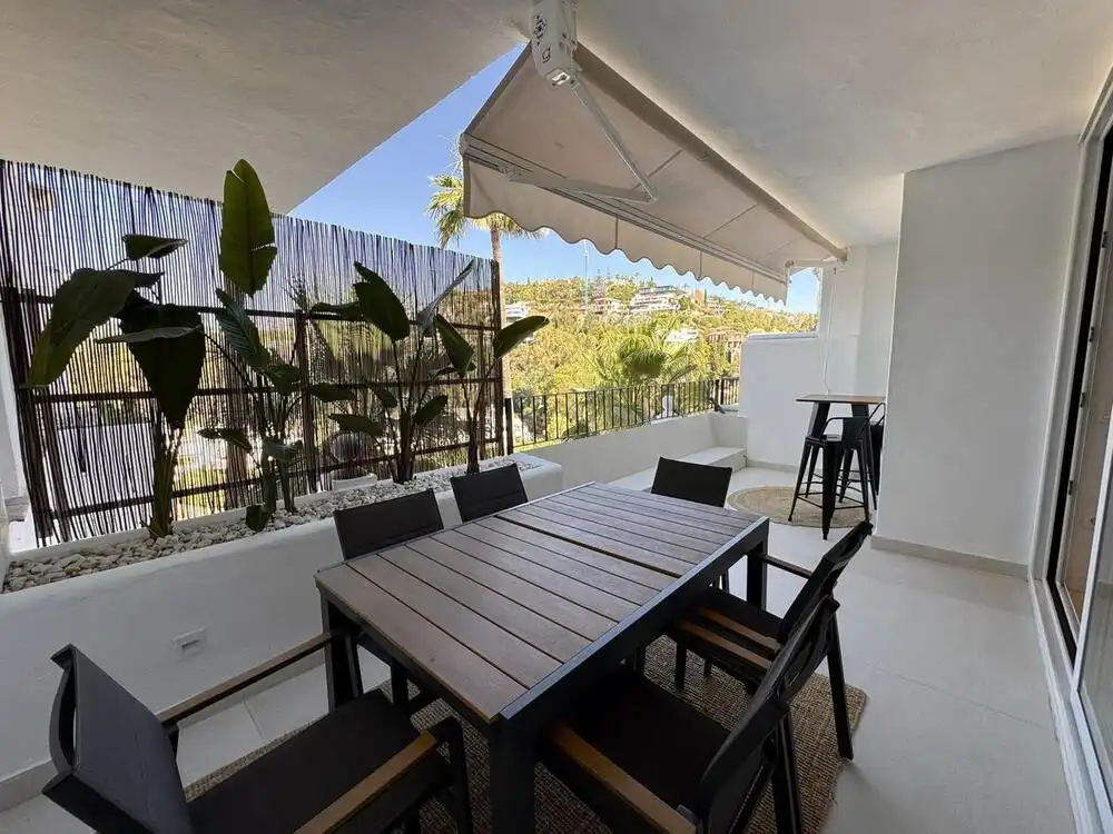 Terrasse von Maisonette zur Miete in Benahavís mit Klimaanlage, Terrasse und Abstellraum