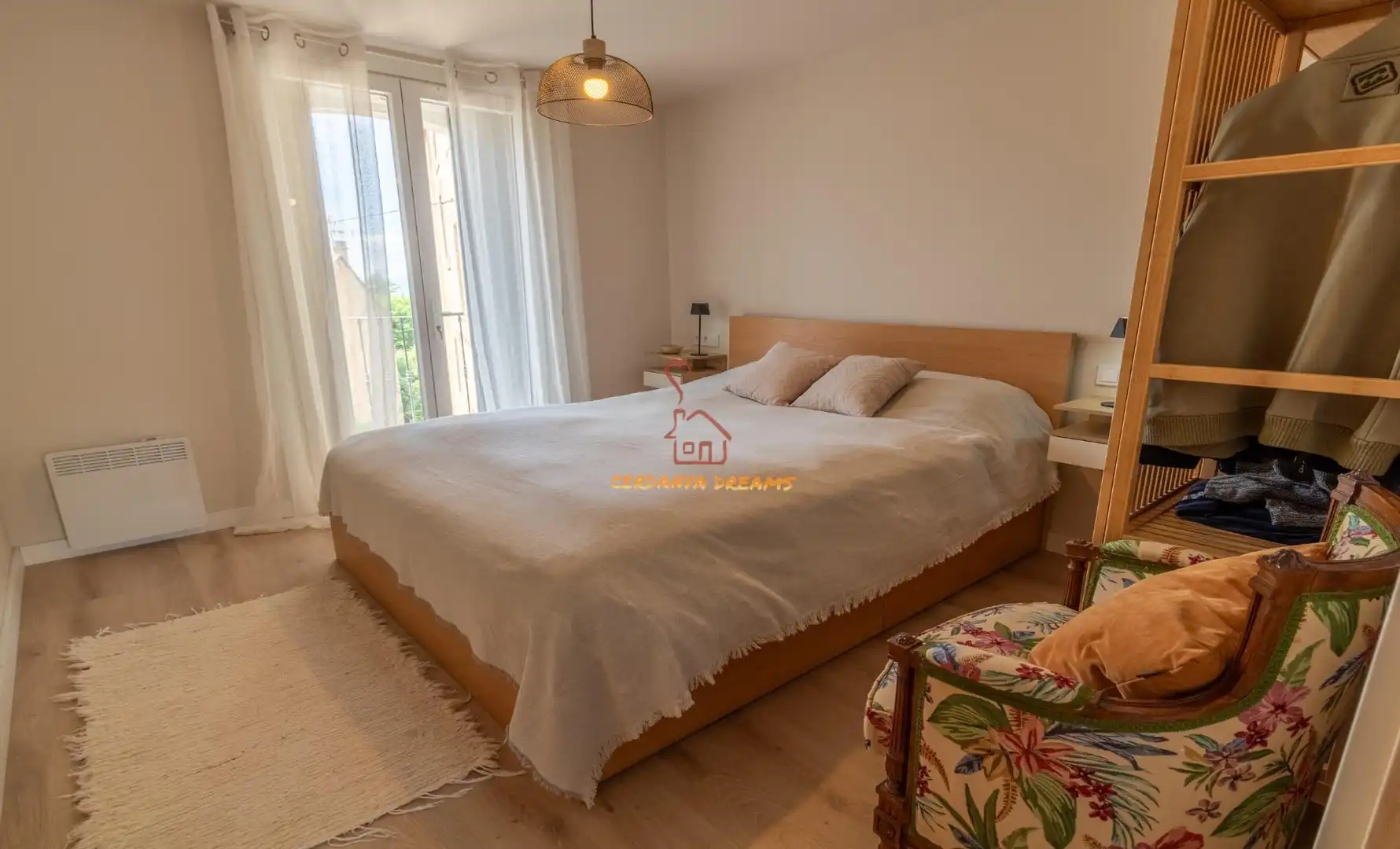 Schlafzimmer von Wohnung zum Verkauf in Osséja mit Heizung, Parkett und Abstellraum