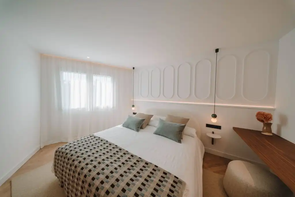 Schlafzimmer von Wohnungen zum Verkauf in  Palma de Mallorca mit Klimaanlage und Möbliert