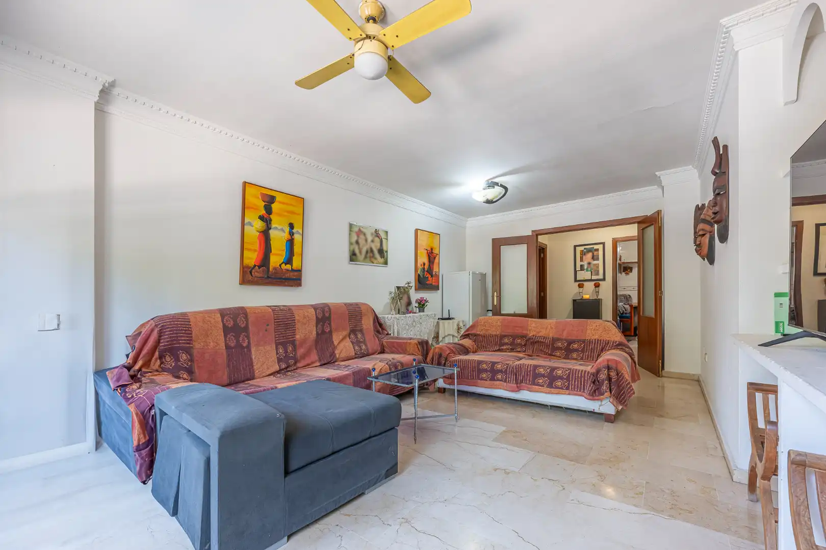 Sala de estar de Piso en venta en Marbella con Terraza y Amueblado