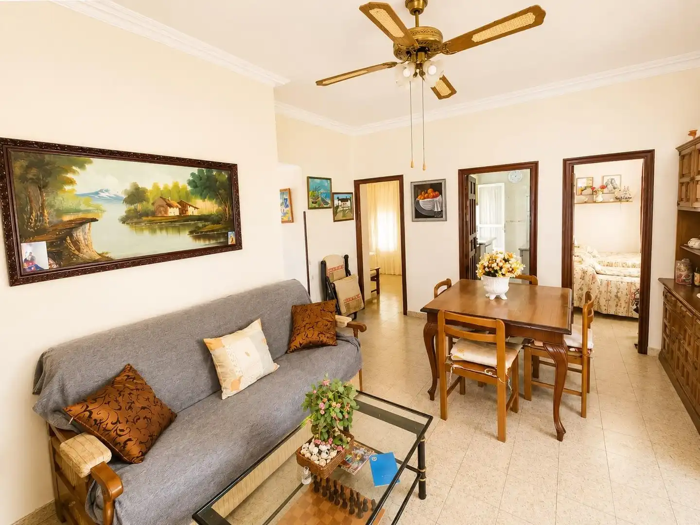 Sala de estar de Apartamento en venta en San Javier con Jardín privado, Terraza y Amueblado