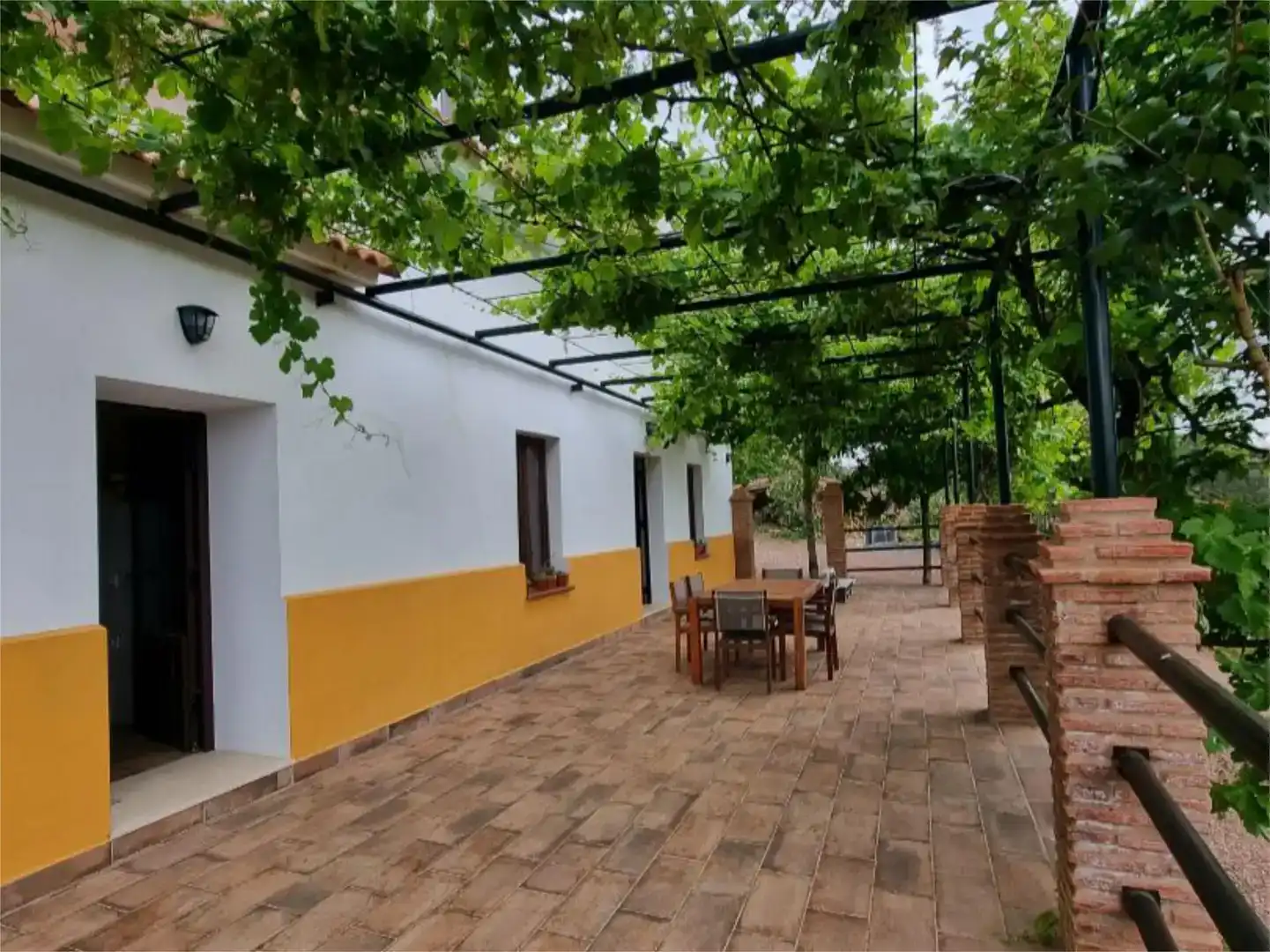 Terrasse von Country house zur Miete in Cortegana mit Privatgarten, Schwimmbad und Möbliert