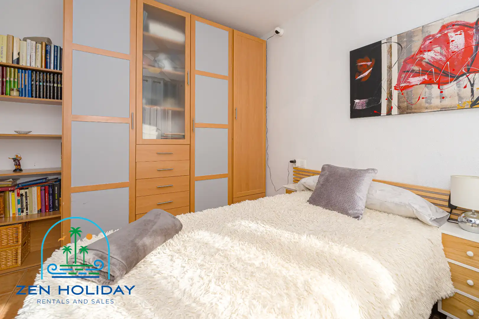 Habitación de Casa adosada en venta en Busot con Aire acondicionado, Calefacción y Jardín privado