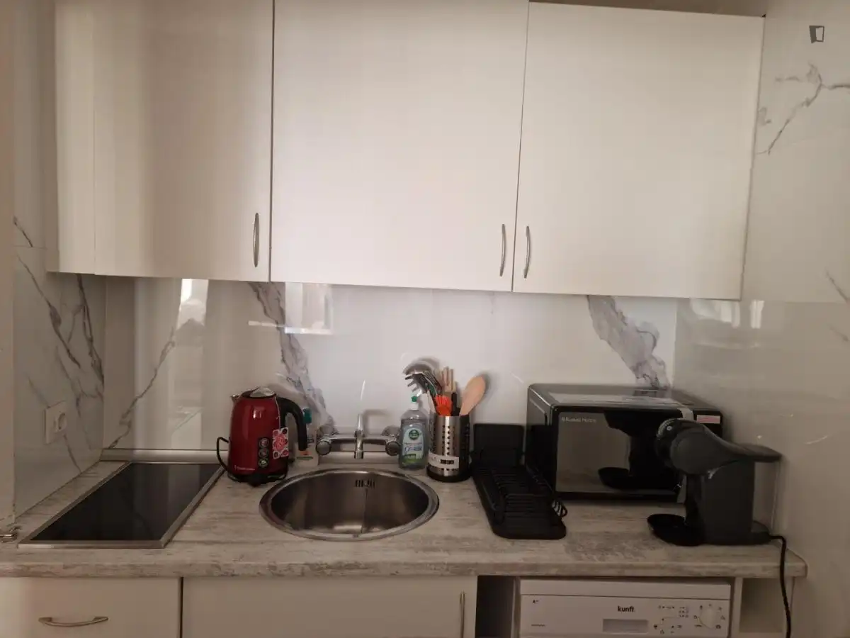 Cocina de Apartamento de alquiler en Madrid con Aire acondicionado, Calefacción y Amueblado