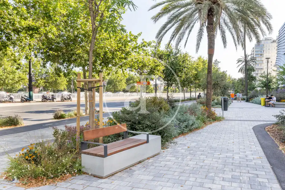 Vista exterior de Pis de lloguer en Valencia amb Aire condicionat, Calefacció i Jardí privat
