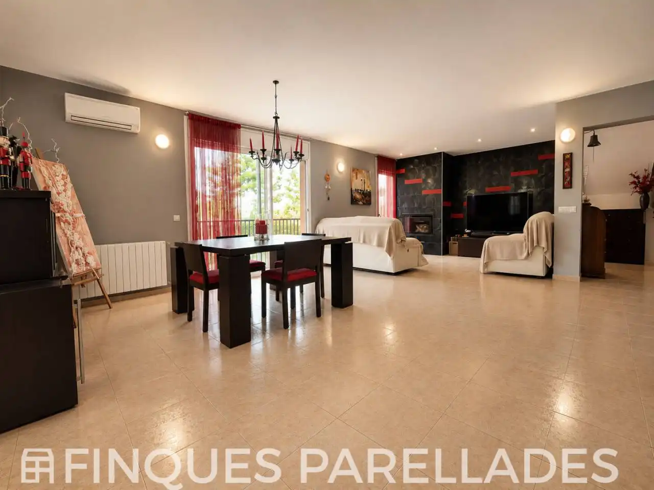 Living room of Houses for sale in Canyelles  with Air Conditioner, Heating and Private garden